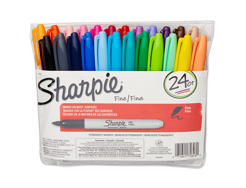 Sharpie 24 Pack Fine Point Permanent Markers Only $10!