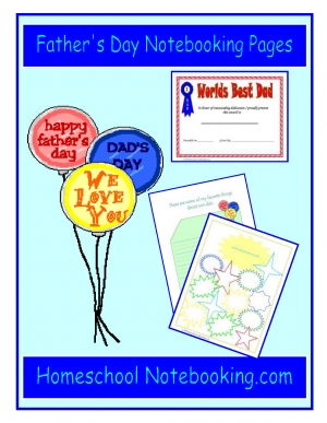 Free Father's Day Notebooking Pages