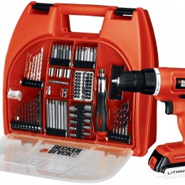 Black & Decker 20 Volt Drill Kit with 100 Accessories Only $63! (Reg. $140!)