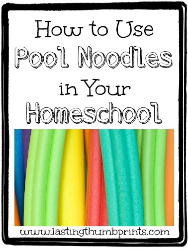 Homeschool with Pool Noodles