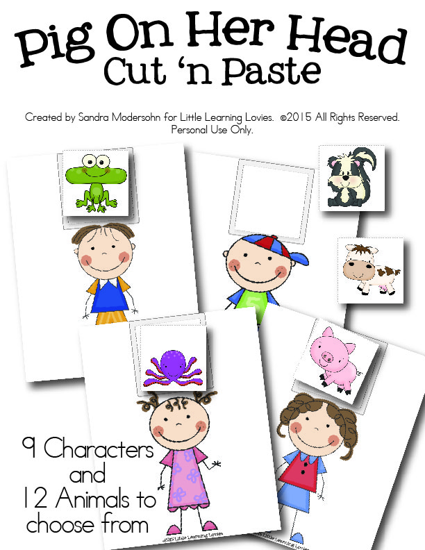 FREE Preschool Cut and Paste