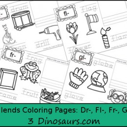 FREE Blends Coloring Pages