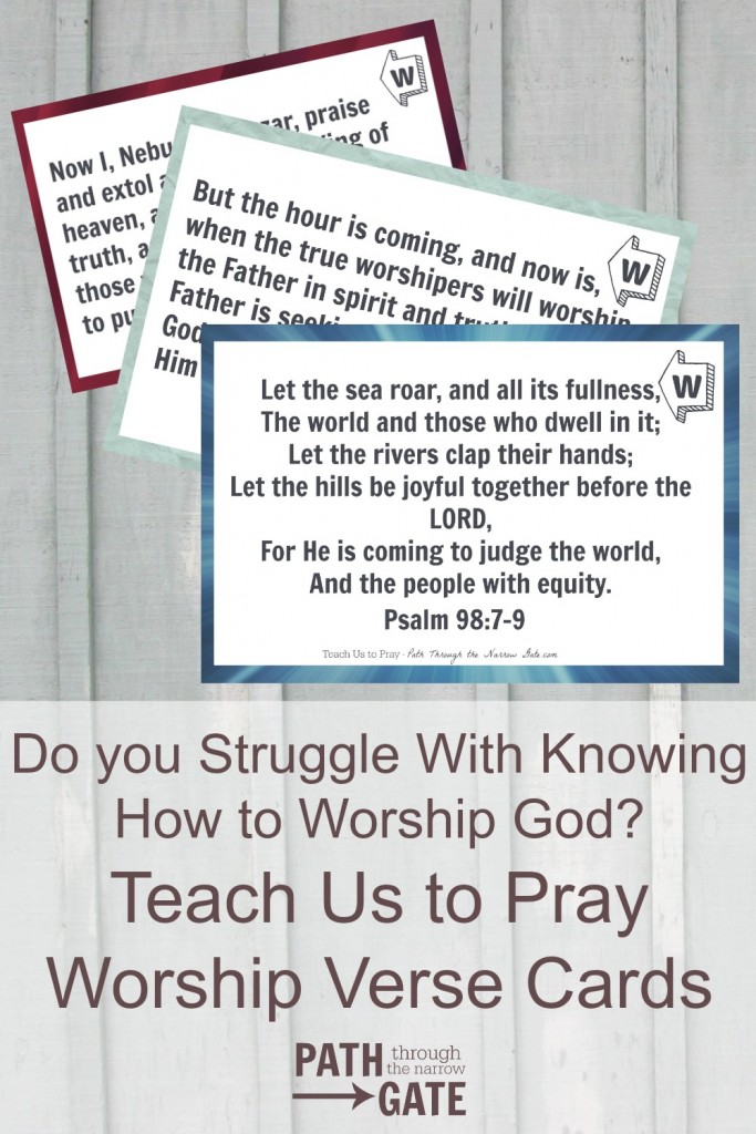 FREE Worship Verse Prayer Cards