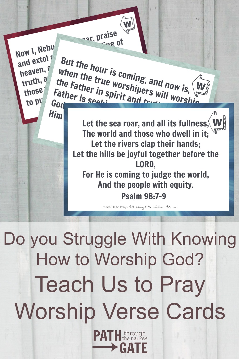 FREE Verse and Worship Cards