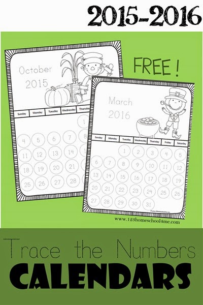 FREE Trace the Number pack