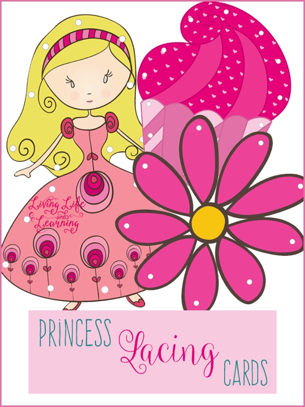 FREE Princess lacing Cards