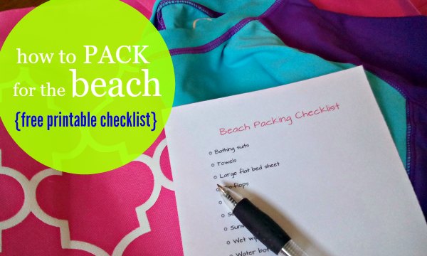 FREE How to Pack for the Beach List