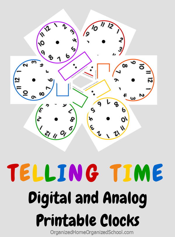 FREE Telling Time Printables