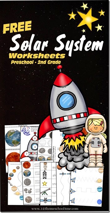 FREE Space Themed Learning Pack