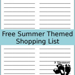 FREE Shopping List Printable