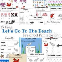 FREE Preschool Beach Pack