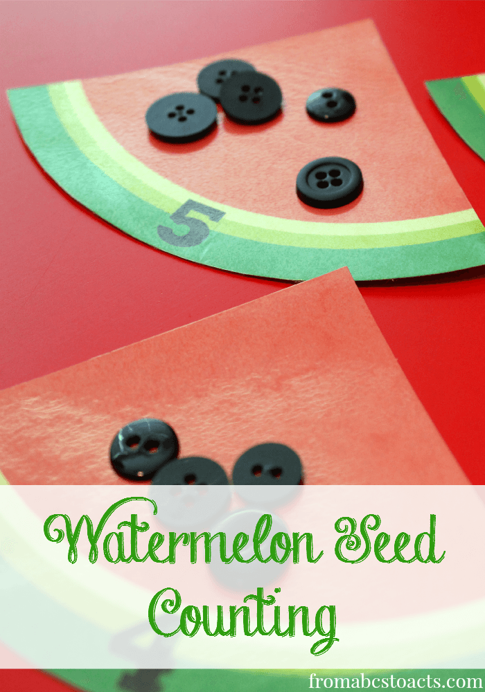 FREE Watermelon Seed Activity