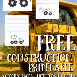 FREE Construction Printables