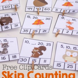 FREE 5's Skip Counting Cards