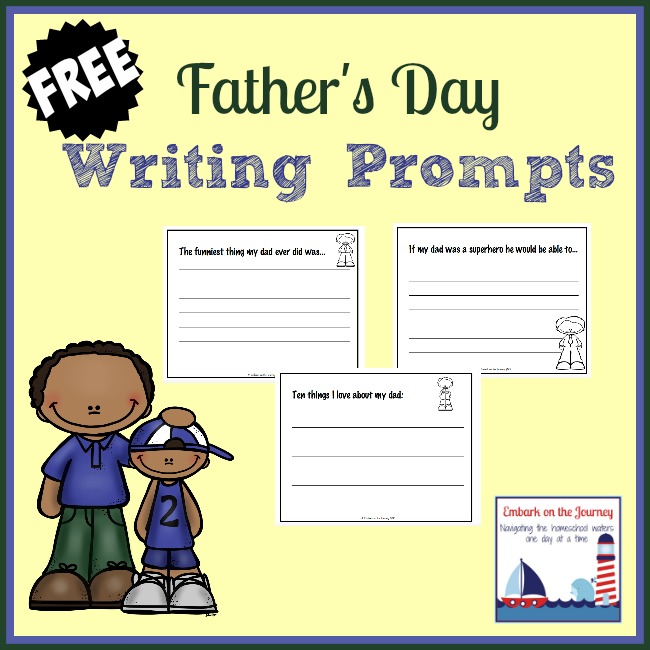 FREE Father's Day Writing Prompts