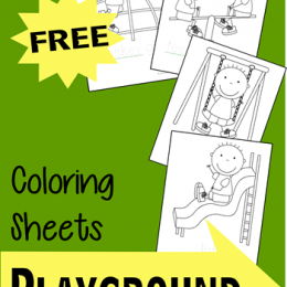 FREE Playground Coloring Sheets