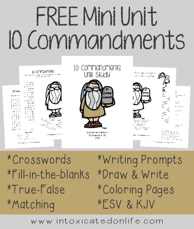 FREE 10 Commandments Pack