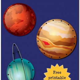 FREE Solar System Lacing Cards