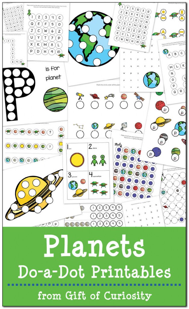 FREE Planets Do-a-Dot Printables