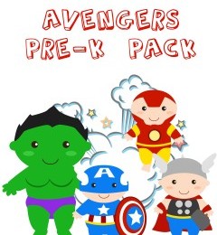 FREE Avengers preK Pack