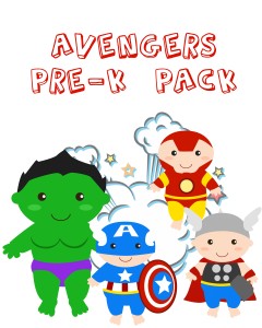 FREE Avengers preK Pack