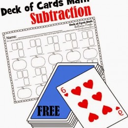FREE Subtraction Cards Game