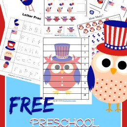 FREE 4th of July Preschool Printable Pack