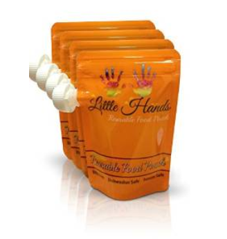 Little Hands Reuseable Food Pouch Set Only $6.99!