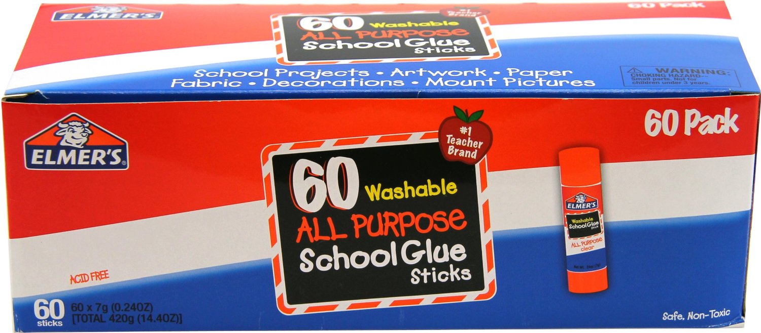 Elmer's 60 Count Washable Glue Sticks Only $16 (Reg. $37!)