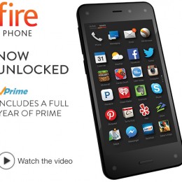 Amazon Fire Phone Only $159 + Free Year of Amazon Prime!
