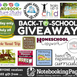 Notebooking Pages Back-to-School Giveaway: $850 Grand Prize Package!