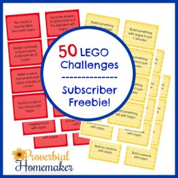 Free LEGO Challenge Printables {Subscriber Freebie}