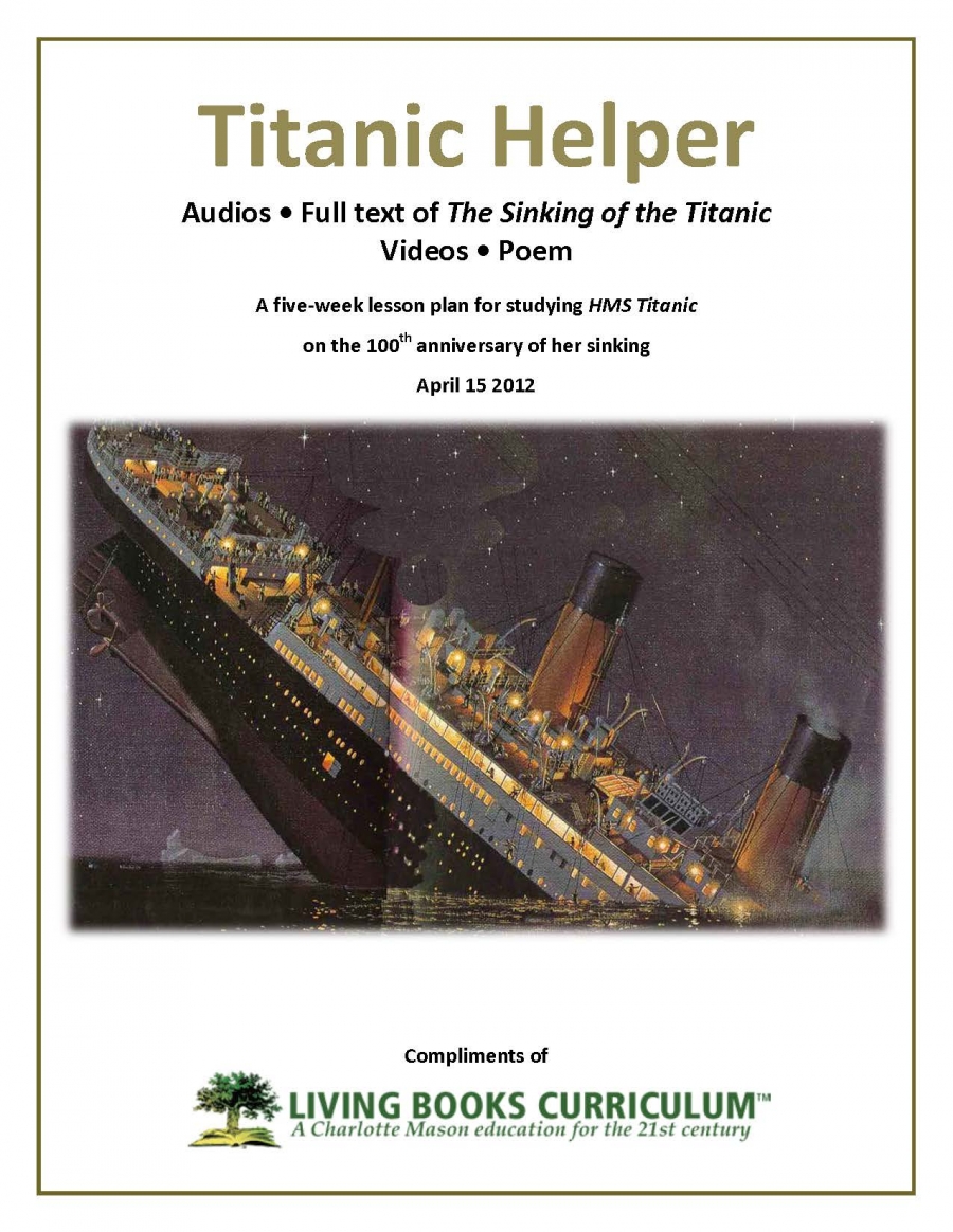 Free Titanic Unit Study