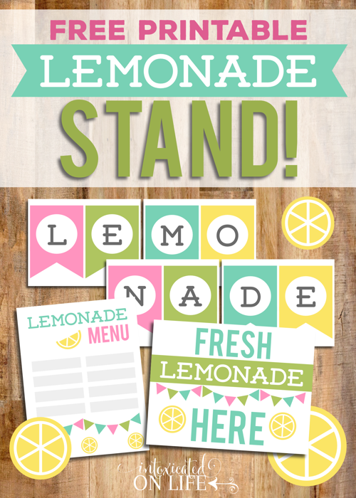 Free Lemonade Stand Printables