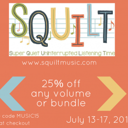 SQUILT Music Appreciation Sale - 25% Off!