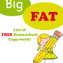 The BIG FAT LIST of Free Homeschool Copywork