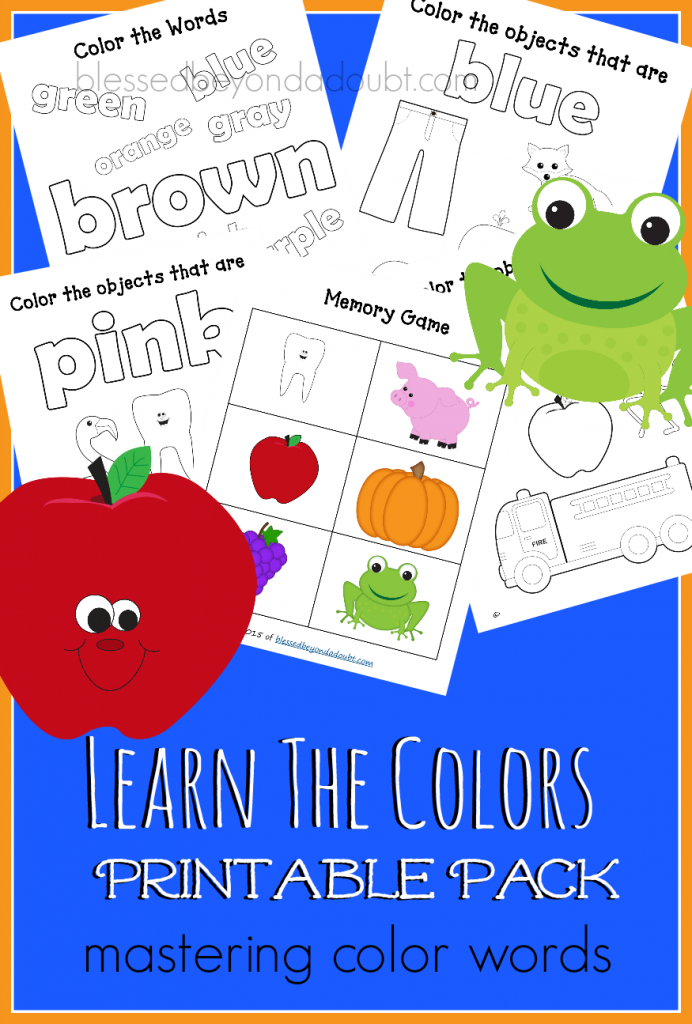 FREE Learn the Colors Printables