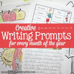 FREE Monthly Writing Prompts