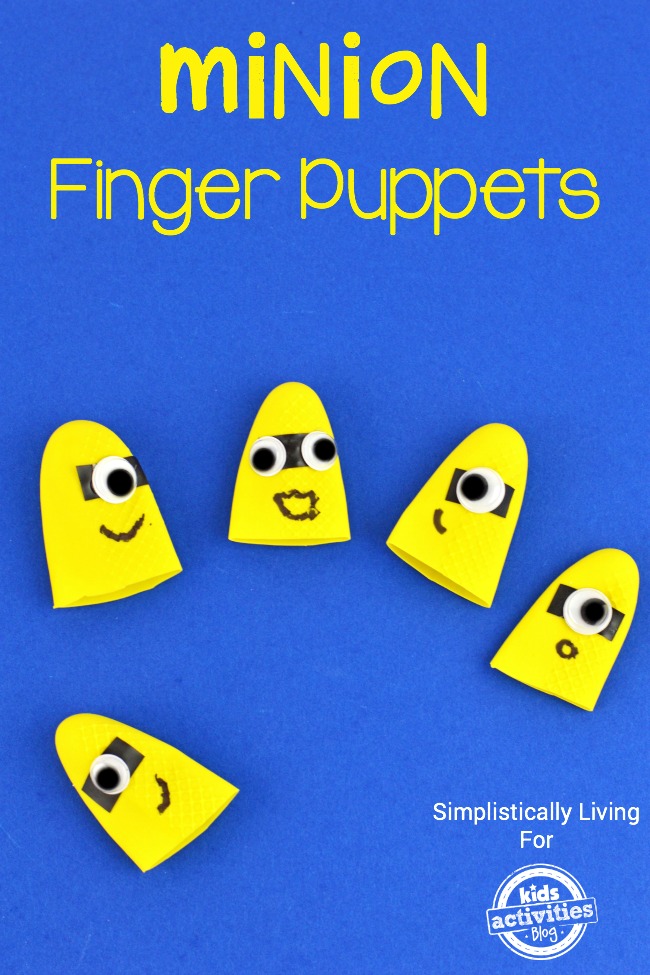 FREE Minion Finger Puppet Activity