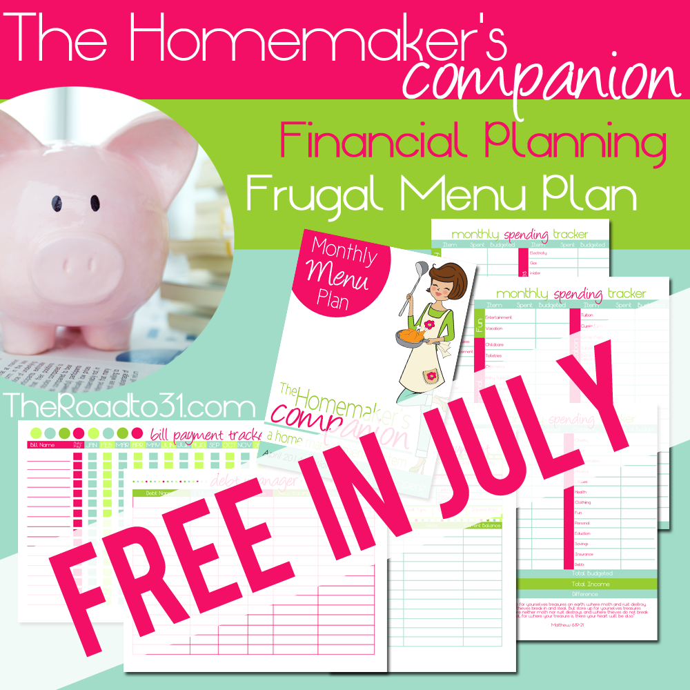 FREE Homemakers planner