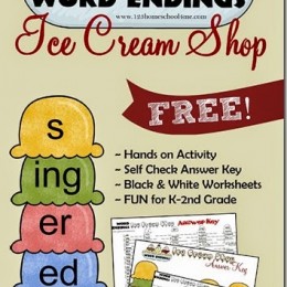 FREE Ice Cream Ending printables