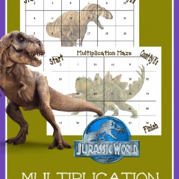 FREE Jurassic Math Pages
