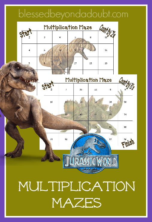 FREE Jurassic Math Pages