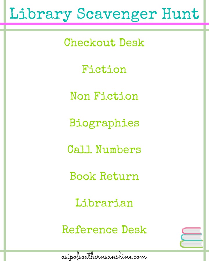 FREE Library Unit Study