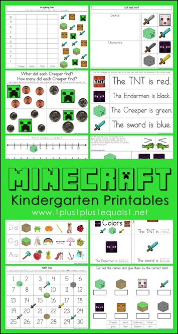 FREE Minecraft Coloring Pac