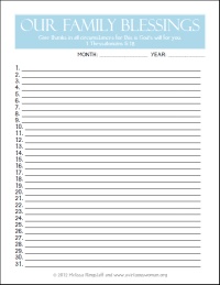 FREE Thankful Journal