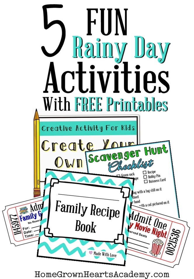 FREE Rainy Day Activities