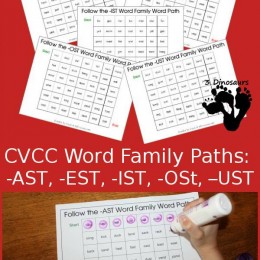 FREE CVCC Word Family printables