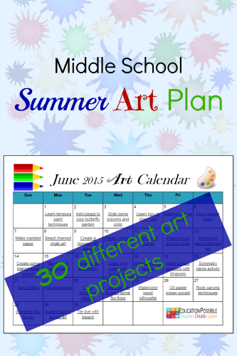 FREE Summer Art Plans