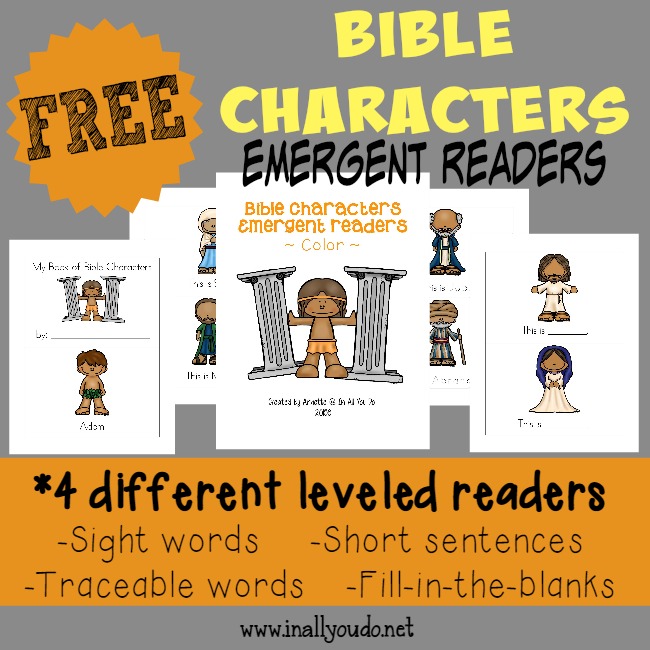 FREE Bible Character Readers